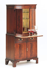 Bevan Funnel Mahogany Cocktail Cabinet