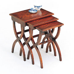 Bevan Funnell Mahogany Nest of Tables V580