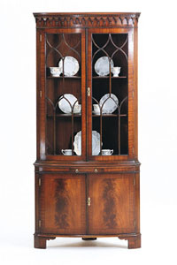 Bevan Funnel Mahogany Corner Cabinet