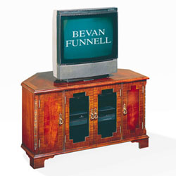Bevan Funnell Mahogany Corner TV/Video Stand