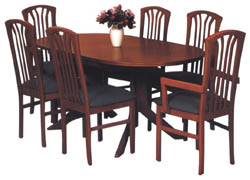 Quinn Furniture Oval Flip-Top Table