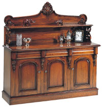 Sutton Park Furniture - 3 Door Chiffonier with Upstand SP300